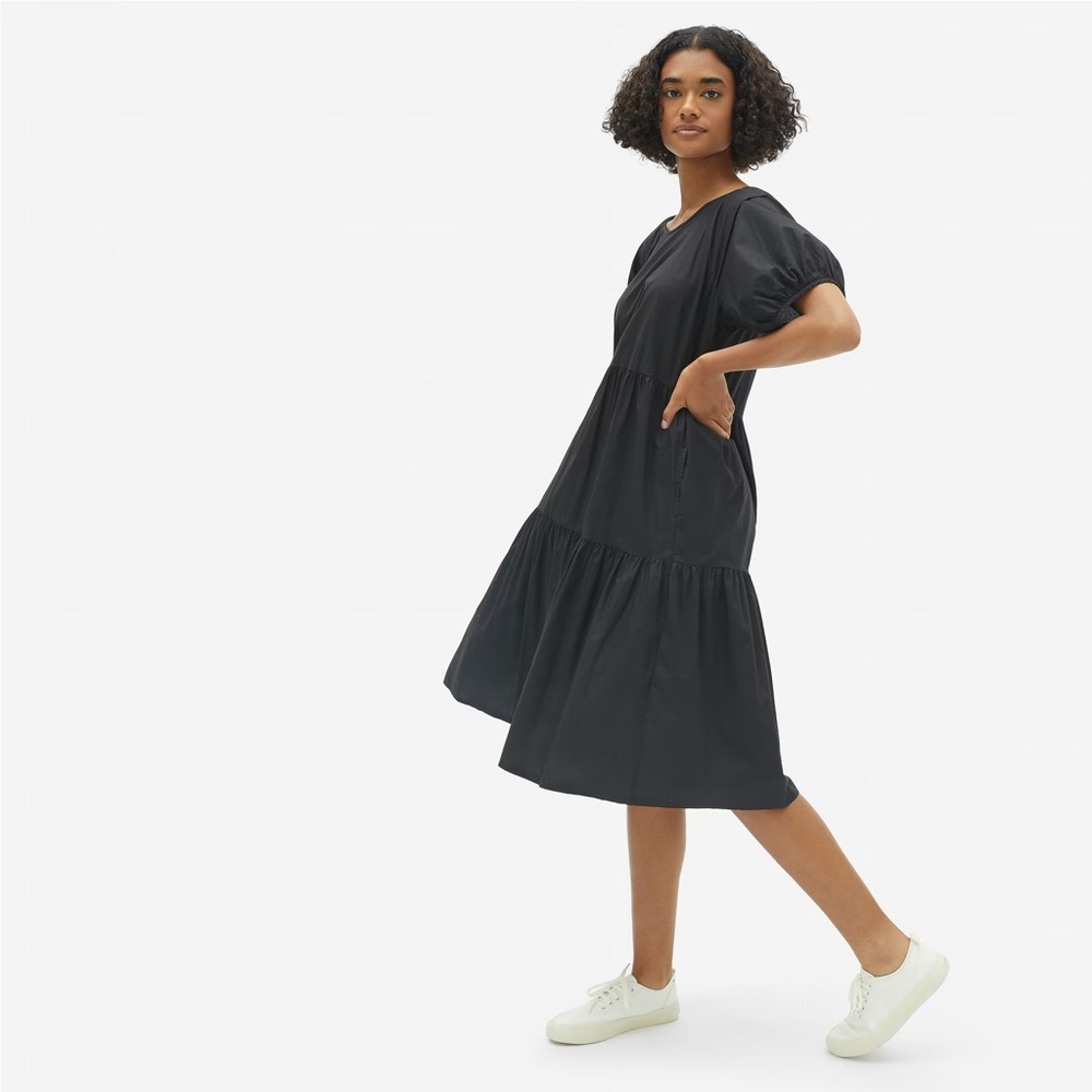 Everlane The Tiered Cotton Dress